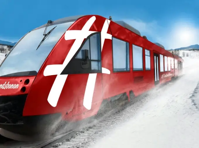 Inlandsbanans nya tåg.