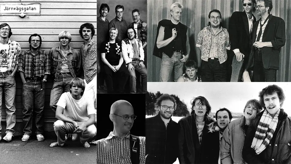 De olika inkarnationerna av Hellzephyrs poporkester, verksamma 1980 - 2008.